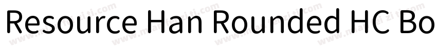 Resource Han Rounded HC Bold字体转换